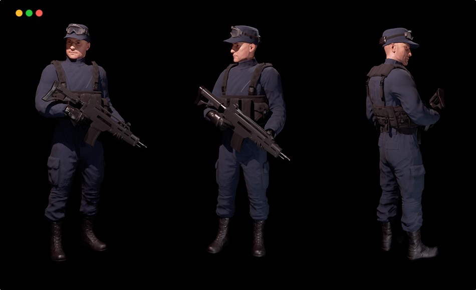 【UE5】安保士兵 Security Soldier