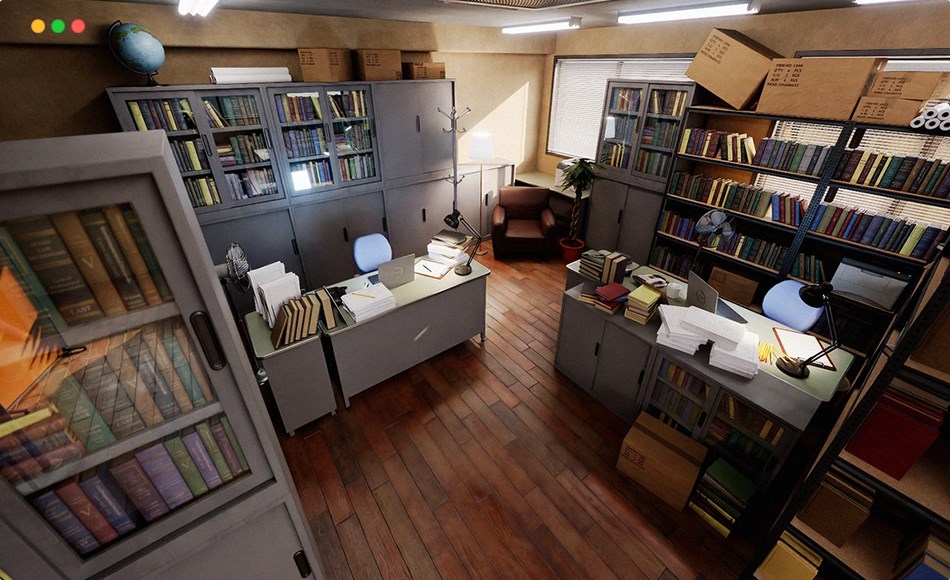 【UE5】律师事务所 Lawyer’s Office – Environment for Crime, Noir & Drama