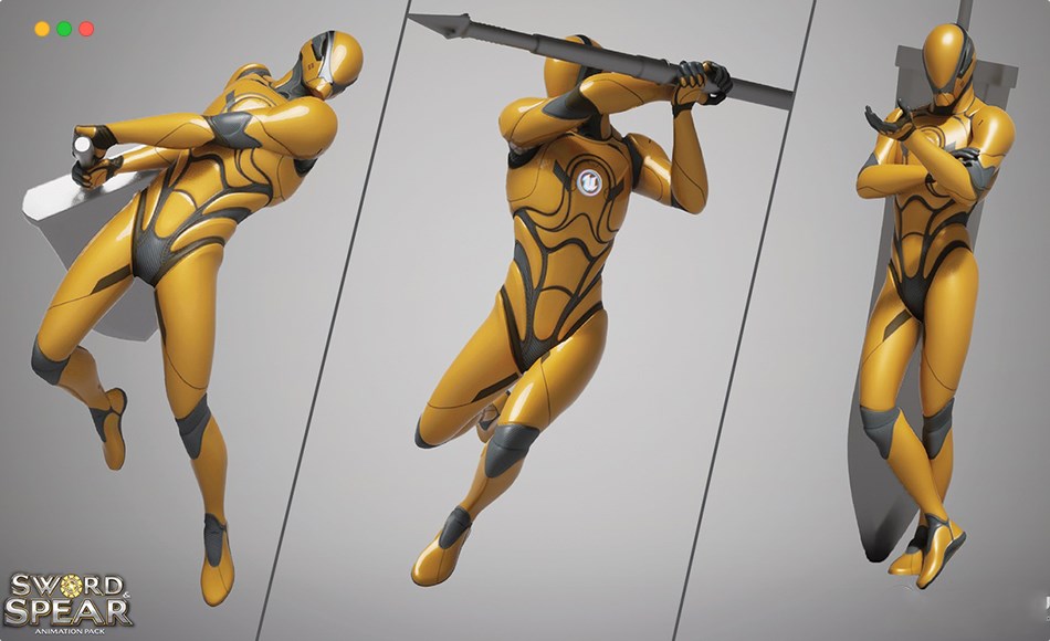 【UE5】剑矛格斗动画 Sword & Spear Animation