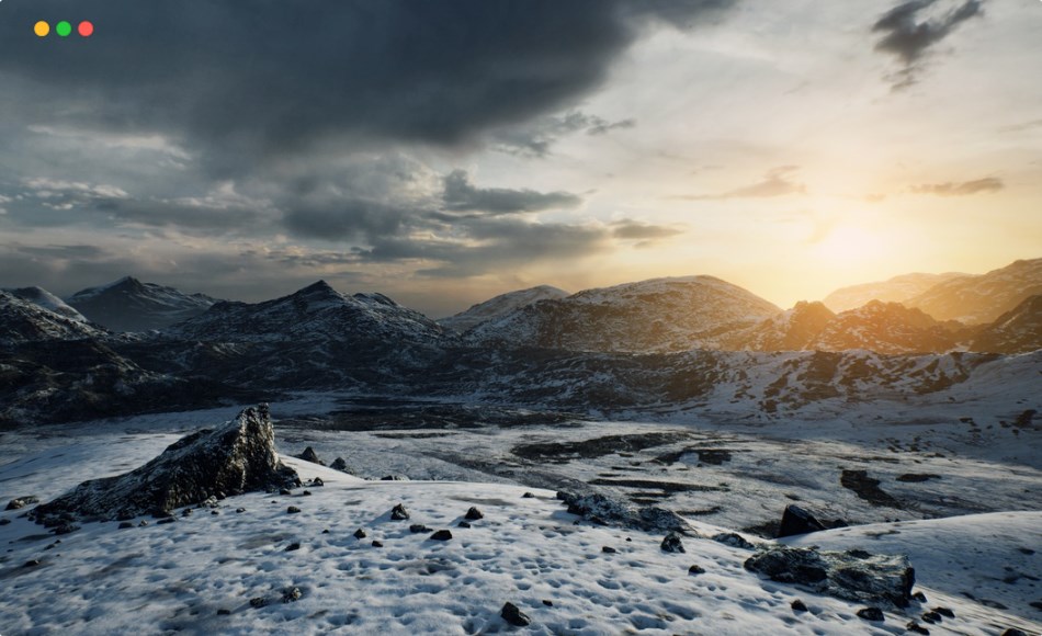 【UE5】山脉资产包 Brushify – Mountains Pack