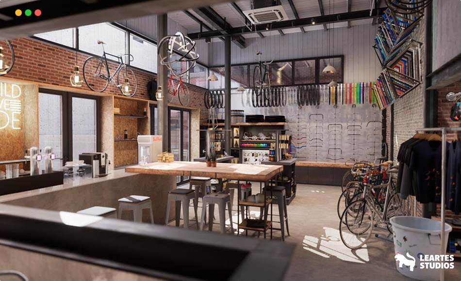 【UE4/5】自行车店环境 Bike Shop Environment ( Store / Bike / Shop )