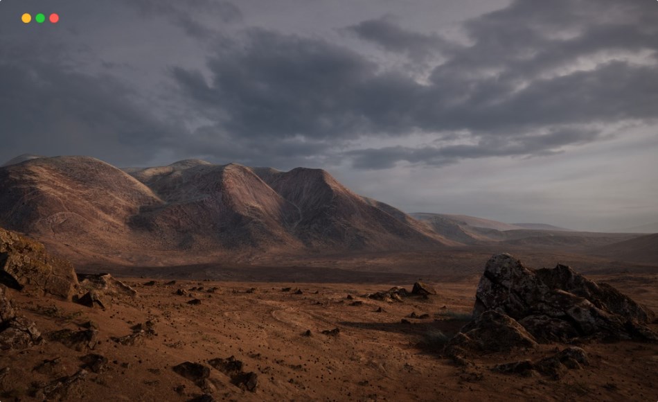 【UE5】沙漠山脉 Brushify – Desert Mountains Pack