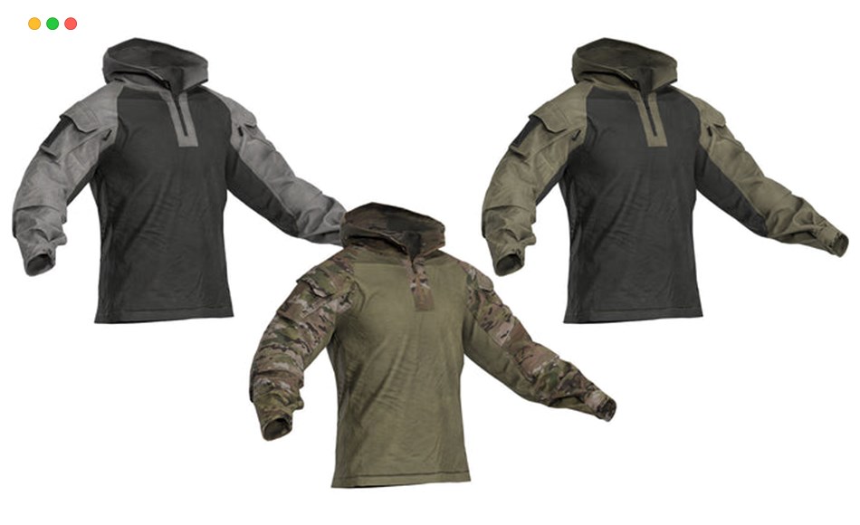 模型资产 – 夹克外套游戏模型 AEM01 TACTICAL JACKET