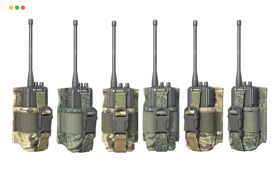 模型资产 – 对讲机游戏模型 H2X RADIO + POUCH