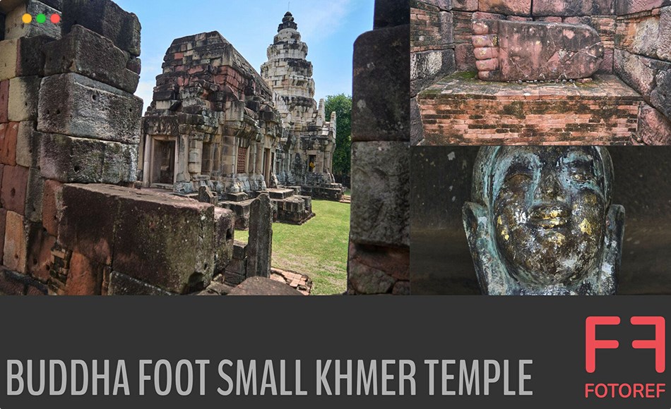 186 张寺庙参考照片 186 photos of Buddha Foot Small Khmer Temple