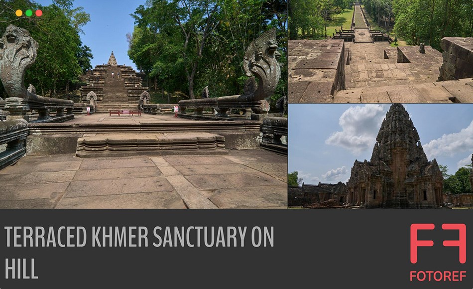 547 张梯田高棉保护区参考照片 547 photos of Terraced Khmer Sanctuary on Hill