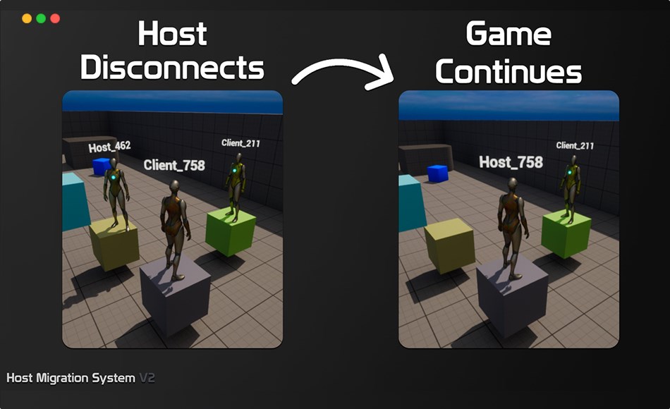 UE5插件 – 主机迁移系统 Host Migration System V2