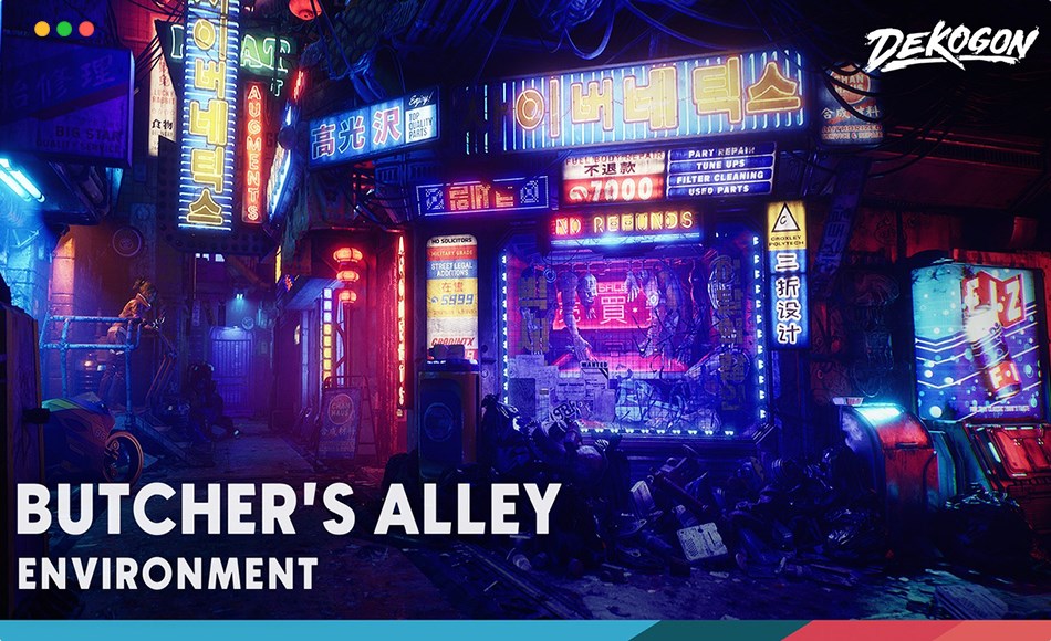 【UE5】未来城市 Butcher’s Alley Palmetro Future City (Nanite + LP)