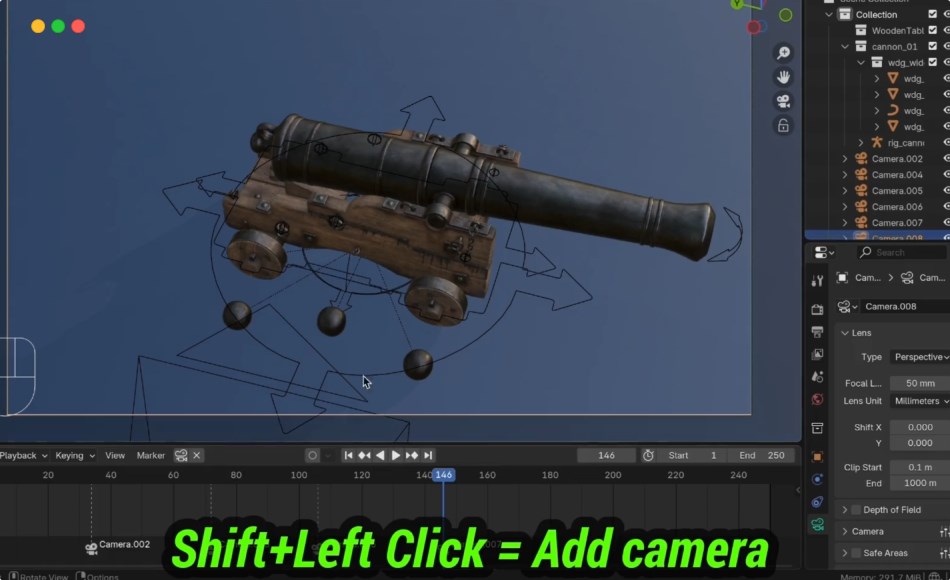 Blender插件 – 相机标记管理插件 MarkCam