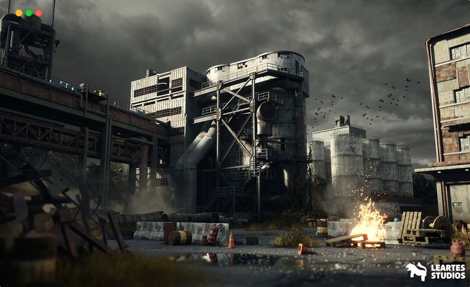 【UE5】废弃工厂环境 Abandoned Industrial Factory Environment ( Abandoned Industrial Factory 3D )