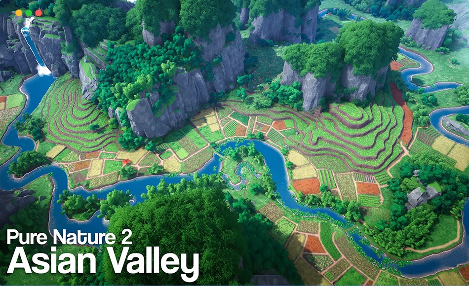 Unity场景 – 风格化亚洲山谷场景 Pure Nature 2 : Asian Valley