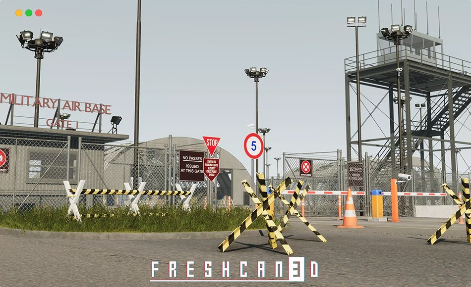 Unity场景 – 游戏军事飞机场 Military Airport, Military Base Environment HDRP