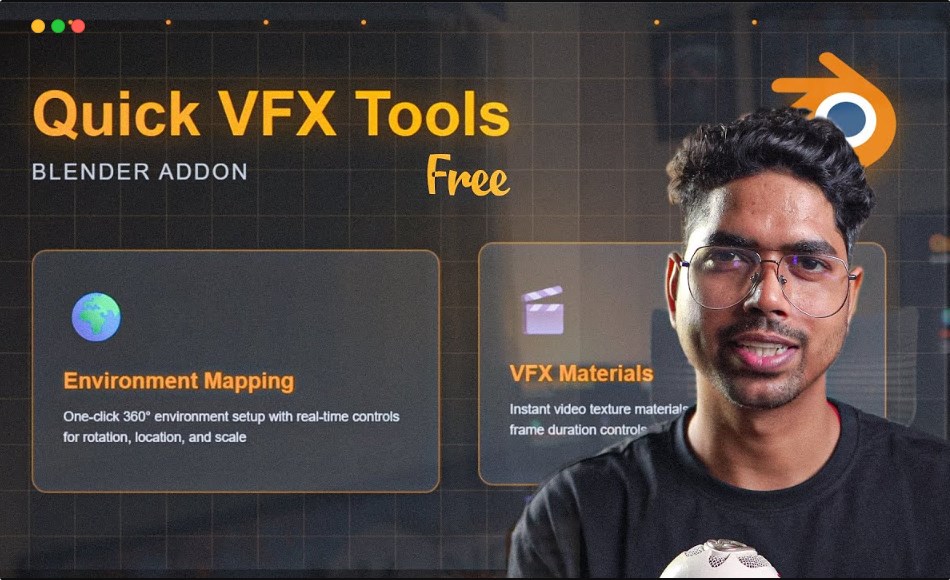 Blender插件 – 快速材质创建插件 Quick VFX Tool