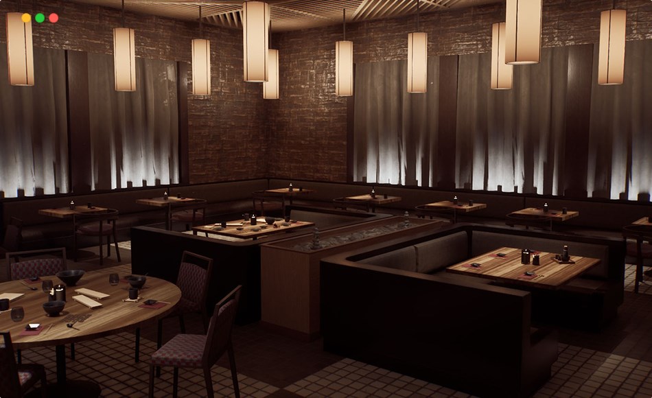 【UE5】日本寿司餐厅 Sushi / Japanese Restaurant ( Restaurant / Sushi / Japan )