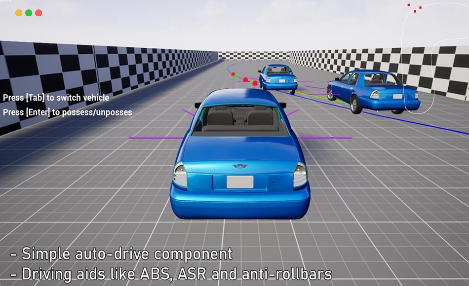 UE4/5插件 – 车辆动力物理学 FGear Vehicle Physics