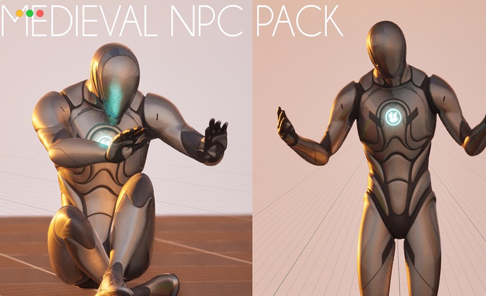 【UE5】中世纪角色动画 Medieval NPC Animation Pack