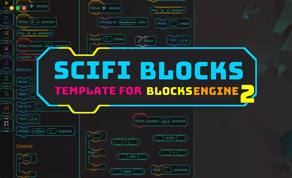 Unity插件 – 科幻模板扩展包 Scifi Blocks Template + Blocks Engine 2