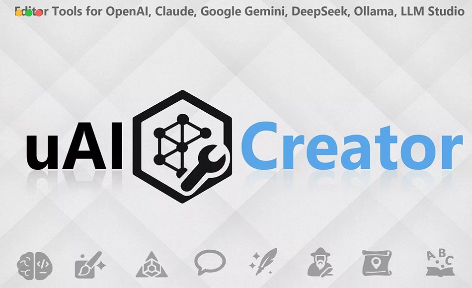 Unity插件 – 脚本工具包插件 uAI – Pro Creator (Code, 3D, Sound, Shaders, Images and more)