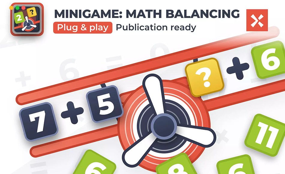 Unity开发  – 数学平衡游戏开发模板 Math Balancing Game Template