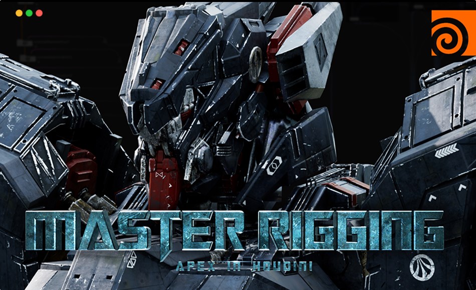 【中文字幕】Houdini教程 – 绑定工作流程 Master Rigging: APEX in Houdini