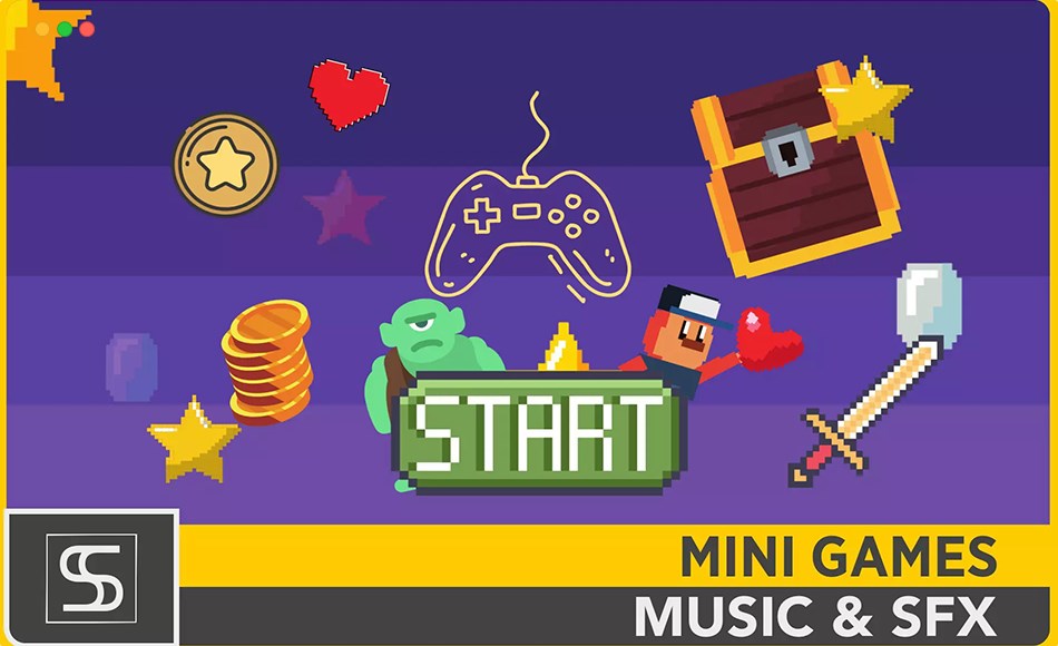 Unity音效 – 迷你游戏音效 Mini Games Sound Effects and Music Pack