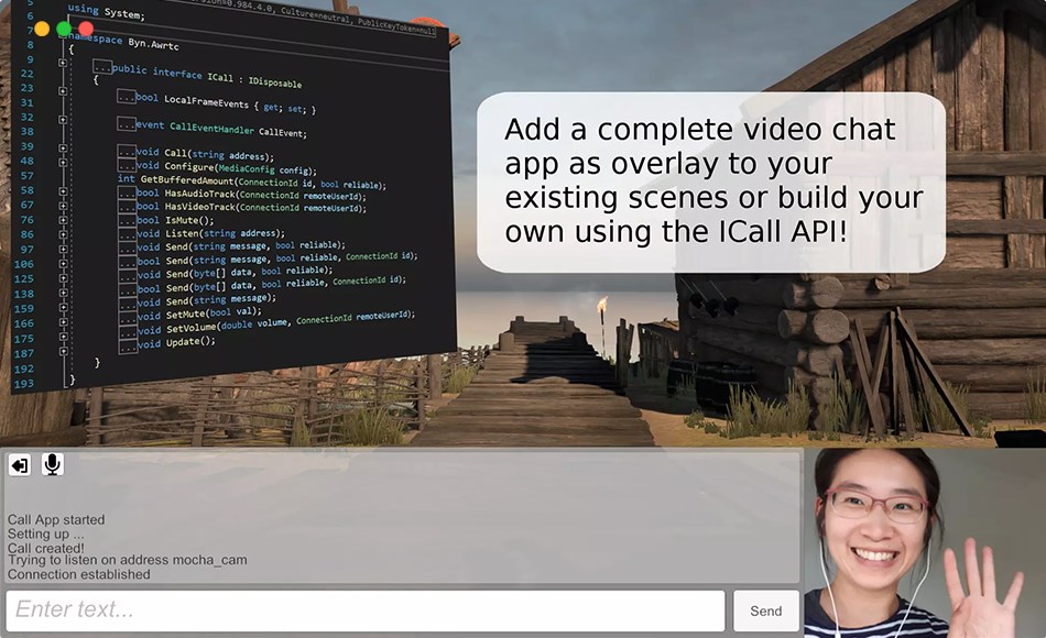 Unity插件 – 视频聊天插件 WebRTC Video Chat