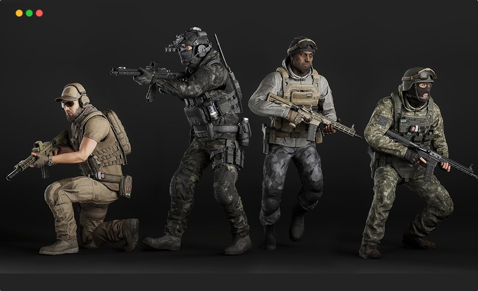 【UE5】模块化军事角色 Modular Military Character