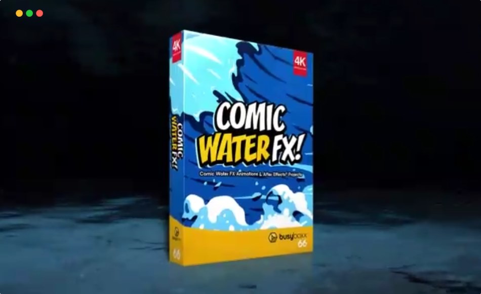 【视频素材】109 个卡通动漫二维水流液体MG动画特效 BBV66 +AE工程