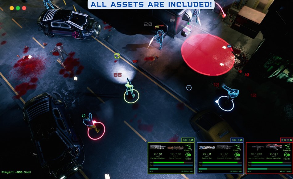 【UE5】俯视角射击游戏开发模板 Defender: Co-Op Top-Down Shooter V3