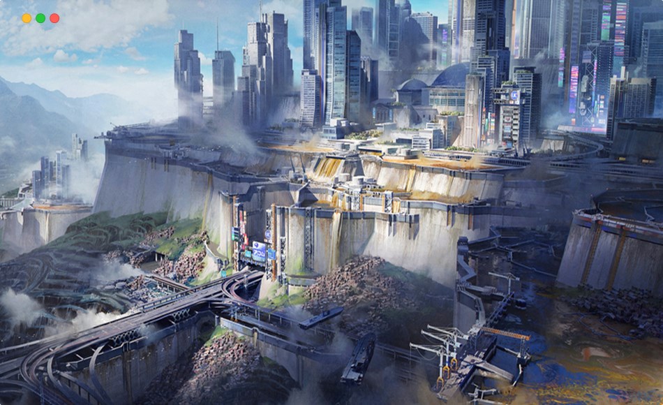 【中文字幕】科幻城市创建教程 Creating sci-fi city without modeling in Blender 2.81-2.92