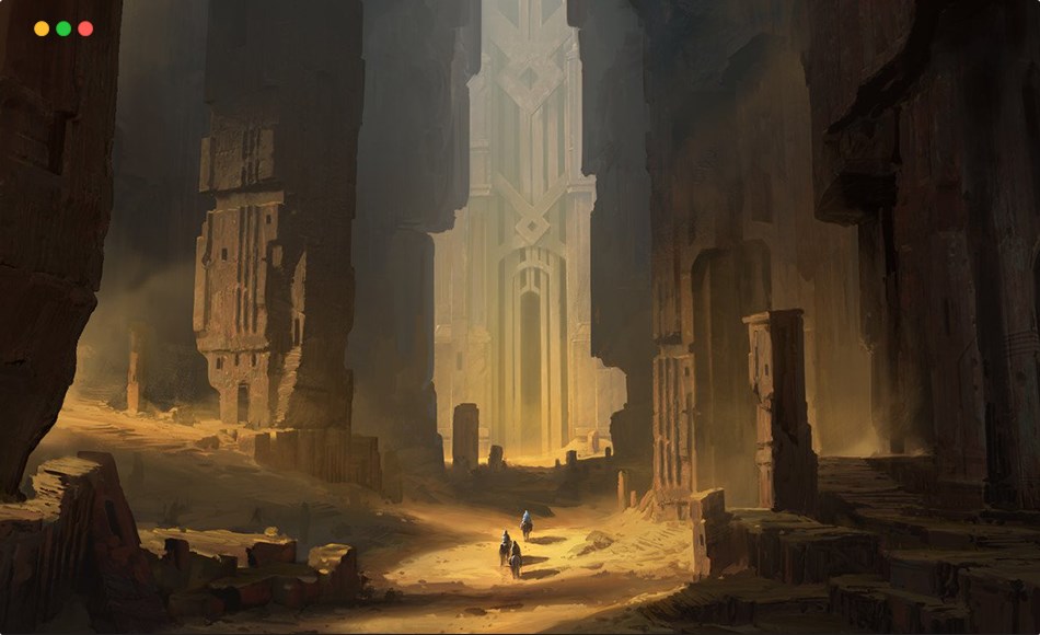 模型资产 – 奇幻废墟建筑 Brutalist Fantasy Ruins