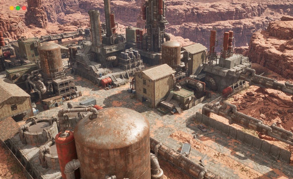 【UE5】后世界末日炼油厂 Post Apocalyptic Refinery