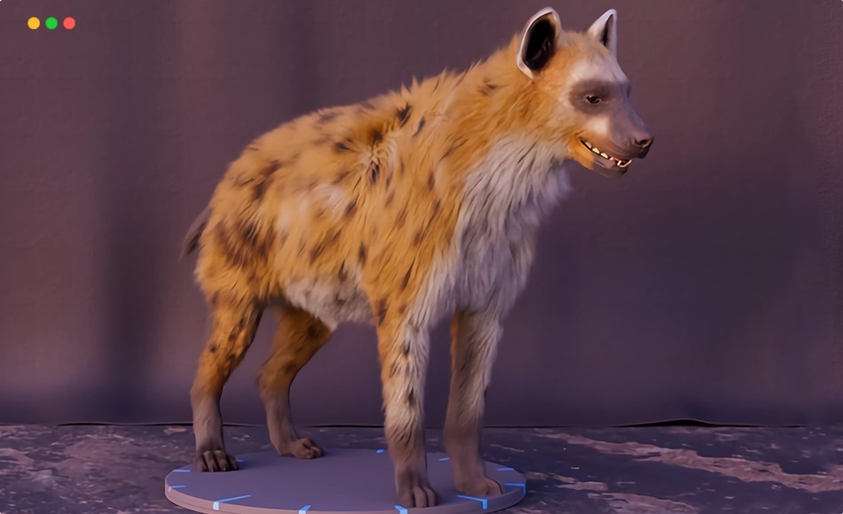 【中文字幕】鬣狗毛发梳理技巧 Hyena groom techniques in Houdini