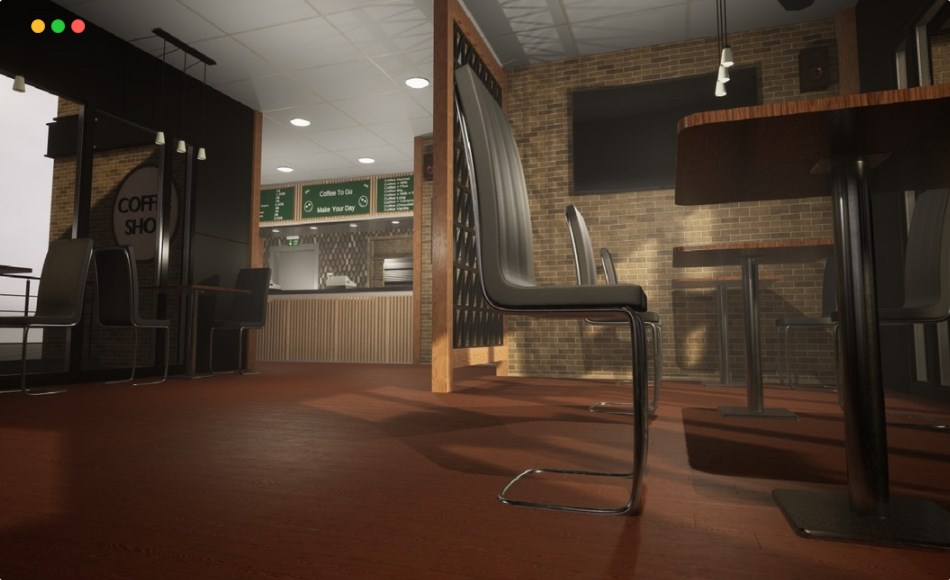 【UE4/5】咖啡店场景 Coffee Shop