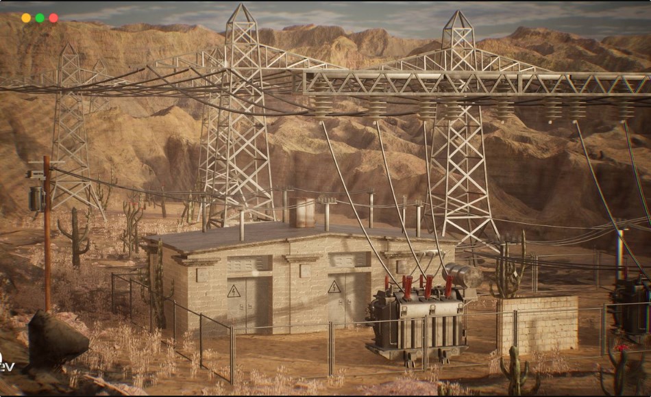 【UE5】变电站资产包 Electrical Substation / 34 Assets