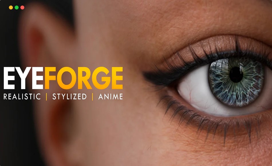 Blender插件 – 眼睛生成器插件 EyeForge (Ultimate Eye Generator Addon for Blender)