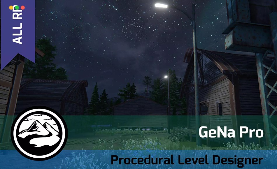 Unity插件 – 关卡设计插件 GeNa Pro – Level Designer, Villages, Roads & Rivers for Unity 6