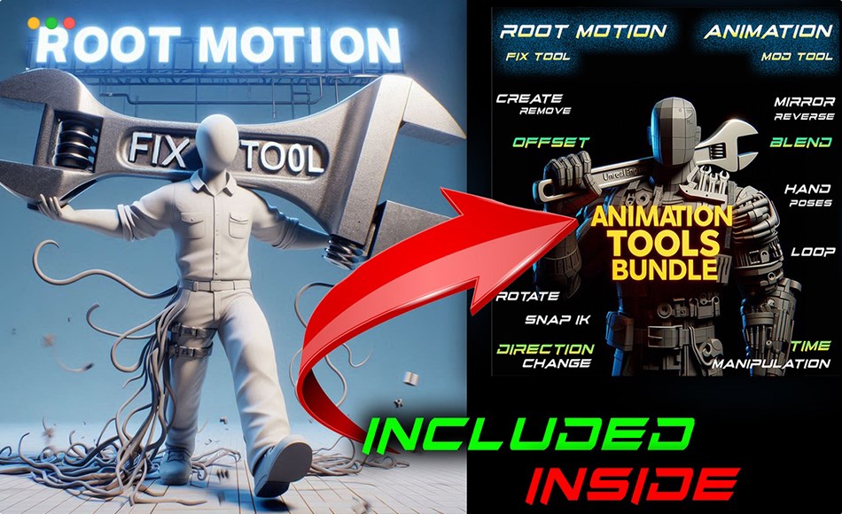 UE5插件 – 根运动修复工具 Root Motion Fix Tool | Mocap animations root motion cleaner and fixer