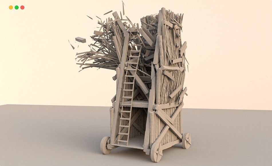 【中文字幕】刚体破坏动力学特效模拟 Rigid Body Destruction Dynamics in Houdini