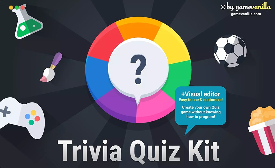 Unity开发 – 琐事问答游戏 Trivia Quiz Kit