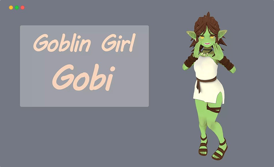 Unity角色 – 动漫妖精女孩 Gobi Anime Goblin Girl