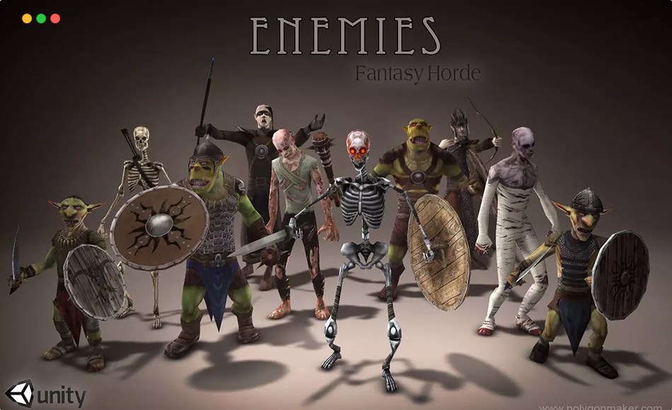 Unity角色 – 幻想部落 Fantasy Horde – Enemies