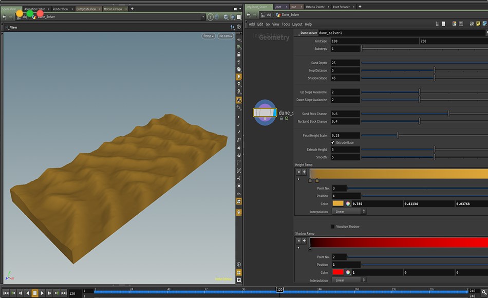 Houdini插件 – 沙丘地形模拟插件 Houdini Dune Solver
