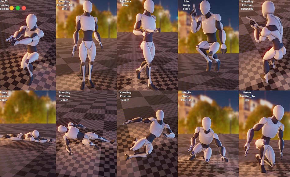 【UE5】角色手枪动画 Female Movement Pistol