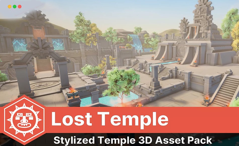Unity场景 – 失落神殿 The Lost Temple(UModeler X)