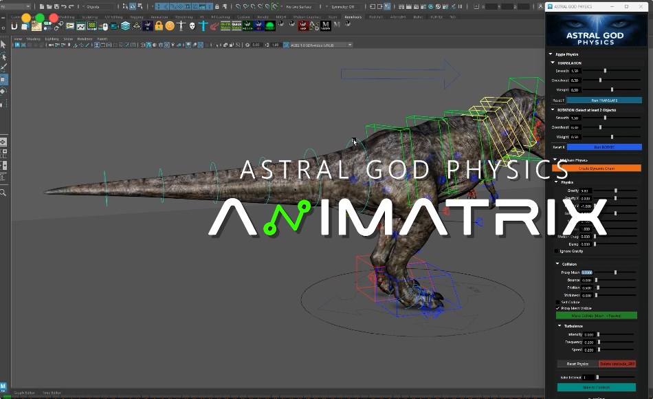Maya插件 – 抖动物理学插件 Astral God Physics