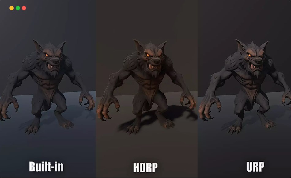 Unity角色 – 狼人游戏角色 Werewolf – Game ready character
