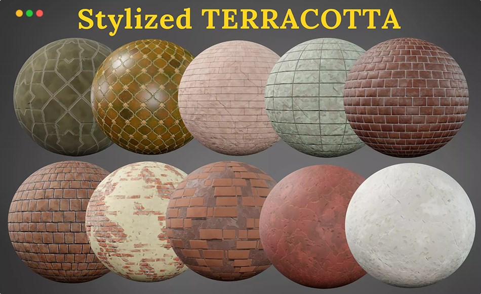 Unity材质 – 风格化赤陶材质 Stylized Terracotta Materials