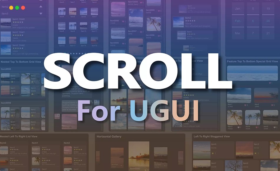 Unity资产 – UGUI Super ScrollView