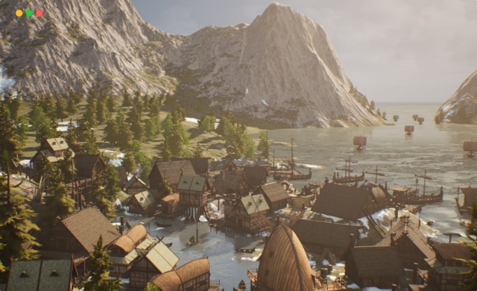 【UE5】中世纪村庄环境 Viking Village Environment Megapack ( Viking Viking Medieval Medieval Old )